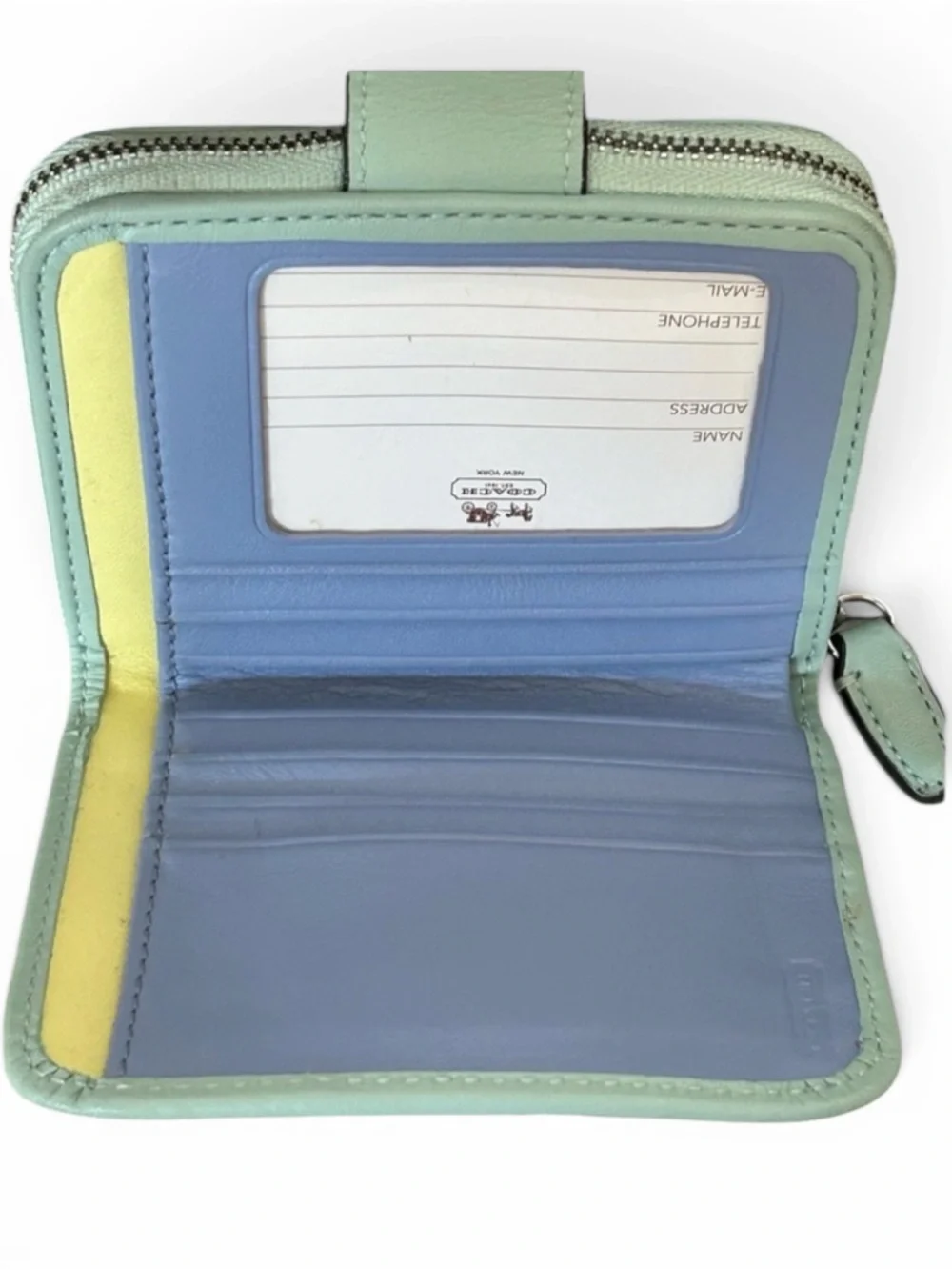 COACH Legacy Courtney Hobo w/Matching Compact Wallet in Mint